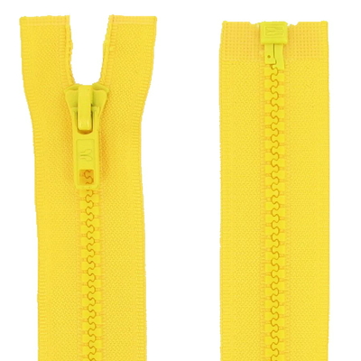 Fermeture éclair injectée séparable 50 cm jaune