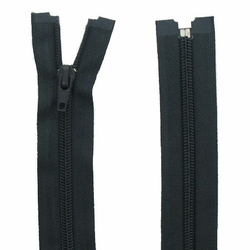 Fermeture éclair Noire Au Mètre | Maille Métal Rouge | 3 Curseurs Inclus Couleur Noir