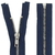 fermeture éclair métal argenté n°5 séparable 80 cm bleu marine