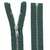 fermeture éclair métal argenté n°5 séparable 65 cm vert foncé