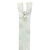 fermeture éclair nylon n°3 non séparable 25 cm blanc cassé