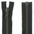 fermeture éclair métal grosse maille noire n°8 55 cm