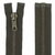fermeture éclair métal grosse maille marron n°8 70 cm