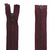 fermeture éclair métal bronze N°5 séparable 45 cm bordeaux