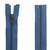 fermeture éclair métal bronze N°5 séparable 65 cm bleu jeans