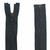 fermeture éclair métal bronze n°5 séparable 80 cm gris foncé