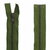 fermeture éclair métal bronze N°5 séparable 90 cm vert armé