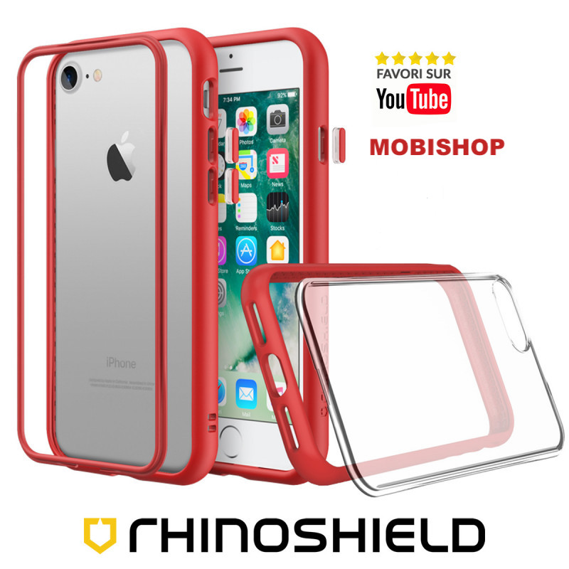 Coque Rhinoshield Modulaire Mod NX™ rouge iPhone 7 8 SE 2020 - Protection  iPhone iPad AirPods/iPhone 7 8 SE 2020 - Mobishop Saint-Etienne