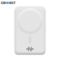Batterie Externe Power Bank sans Fil Magnétique MagSafe CONNECT MC-BEM10B01 10000mAh 15W Blanc