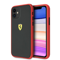 Coque Ferrari bi-matiere silicone iPhone 11