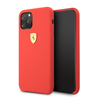 Coque Ferrari silicone rouge iPhone 11 Pro