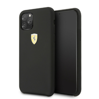 Coque Ferrari silicone noir iPhone 11 Pro