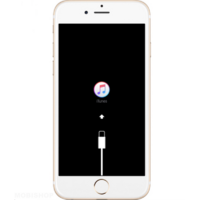 iPhone 7 bloqué logo iTunes