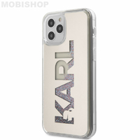 Coque Karl iPhone 12 Pro Max paillettes multicolores