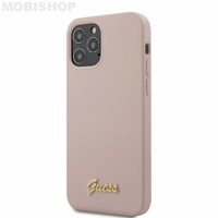 Coque Guess iPhone 12 / 12 Pro rose