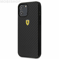 Coque Ferrari iPhone 12 Mini carbone