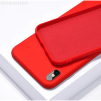 Coque silicone iPhone X XS rouge