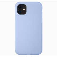 Coque silicone iPhone X XS bleu lila