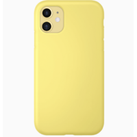 Coque silicone iPhone X XS jaune