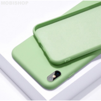 Coque silicone iPhone X XS vert