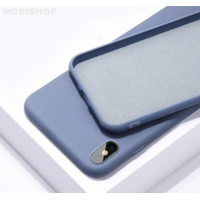 Coque silicone iPhone X XS bleu baltique
