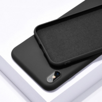 Coque silicone iPhone X XS noir
