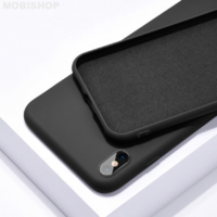 Coque silicone iPhone XR noir