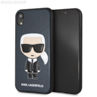 Coque Karl Lagerfeld iPhone XR bleu foncé