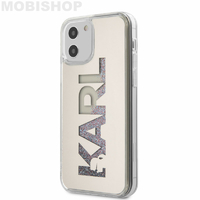 Coque Karl Lagerfeld iPhone 12 / 12 Pro paillettes multicolores