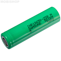 Batterie Samsung INR18650-25R - 2500mah (unité) - Bouton / Plat : Plat pole -