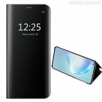Etui miroir cover noir intérieur silicone Samsung Galaxy A21S