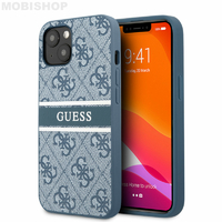 Coque Guess iPhone 13 monogramme bleu