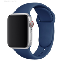 Bracelet en silicone bleu pour Apple Watch 38/40mm