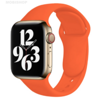 Bracelet en silicone orange pour Apple Watch 38/40mm
