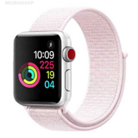 Bracelet nylon rose pour Apple Watch 38/40mm