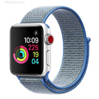 Bracelet nylon bleu pour Apple Watch 38/40mm