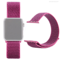 Bracelet nylon rose et violet pour Apple Watch 38/40mm