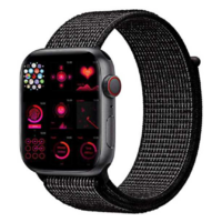 Bracelet nylon noir pour Apple Watch 42/44mm