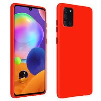 Coque silicone Galaxy A31 rouge