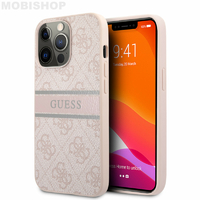 Coque Guess iPhone 13 Pro monogramme rose