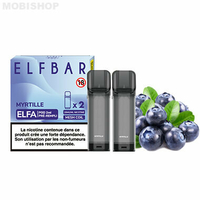 Pack de 2 Pods ELFA 2ml 20mg ElfBar - Myrtille