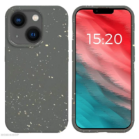 Coque bambou biodégradable iPhone 15 Plus Noir