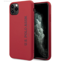 Coque iPhone 11 Silicone Ralph Lauren rouge