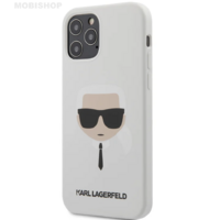 Coque Karl iPhone 12 Pro Max silicone blanc