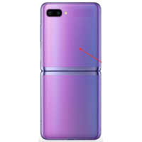 Remplacement vitre arrière partie haute Samsung Galaxy Z Flip violet