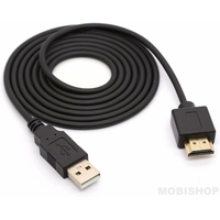 Câble Adaptateur - Convertisseur de Charge USB 2.0 Type A mâle vers HDMI mâle 1m