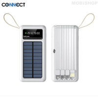 Batterie Externe Power Bank Solaire CONNECT MC-BESB01 10000mAh Blanc