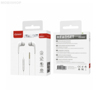 Ecouteurs Kit Main Libre Jack - D-power K6001 BLANC