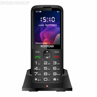 Konrow Senior 280 Next 4G (2.8'' - Double Sim - Avec Station de charge) Noir