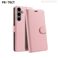 Coque rabat Galaxy S23 rose